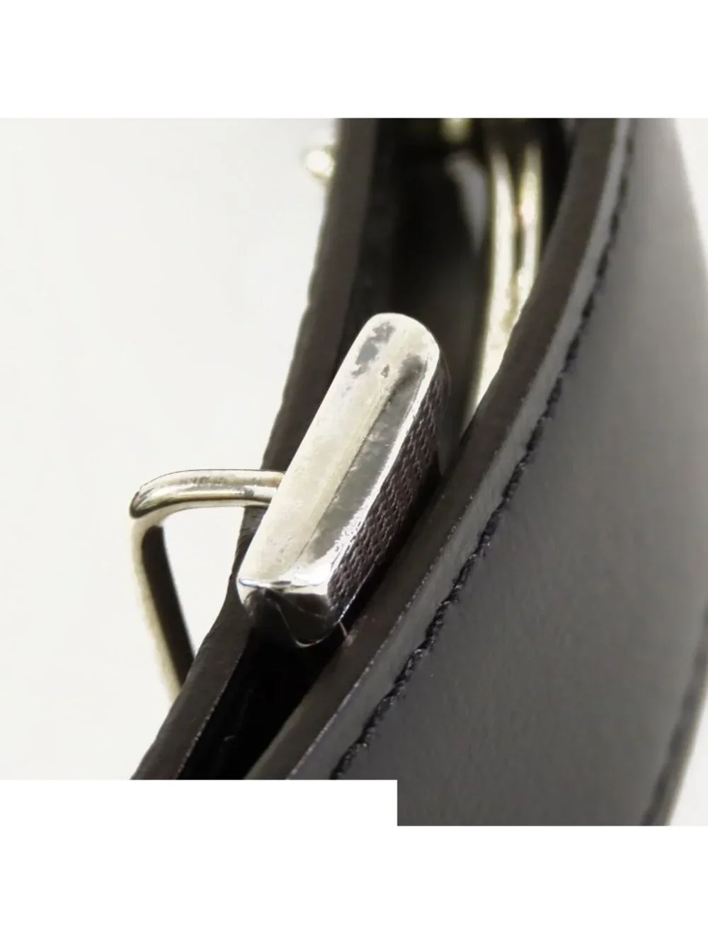 Hermes Constance Belt Black Silver Box Calf Taurillon Touareg Reversible 90